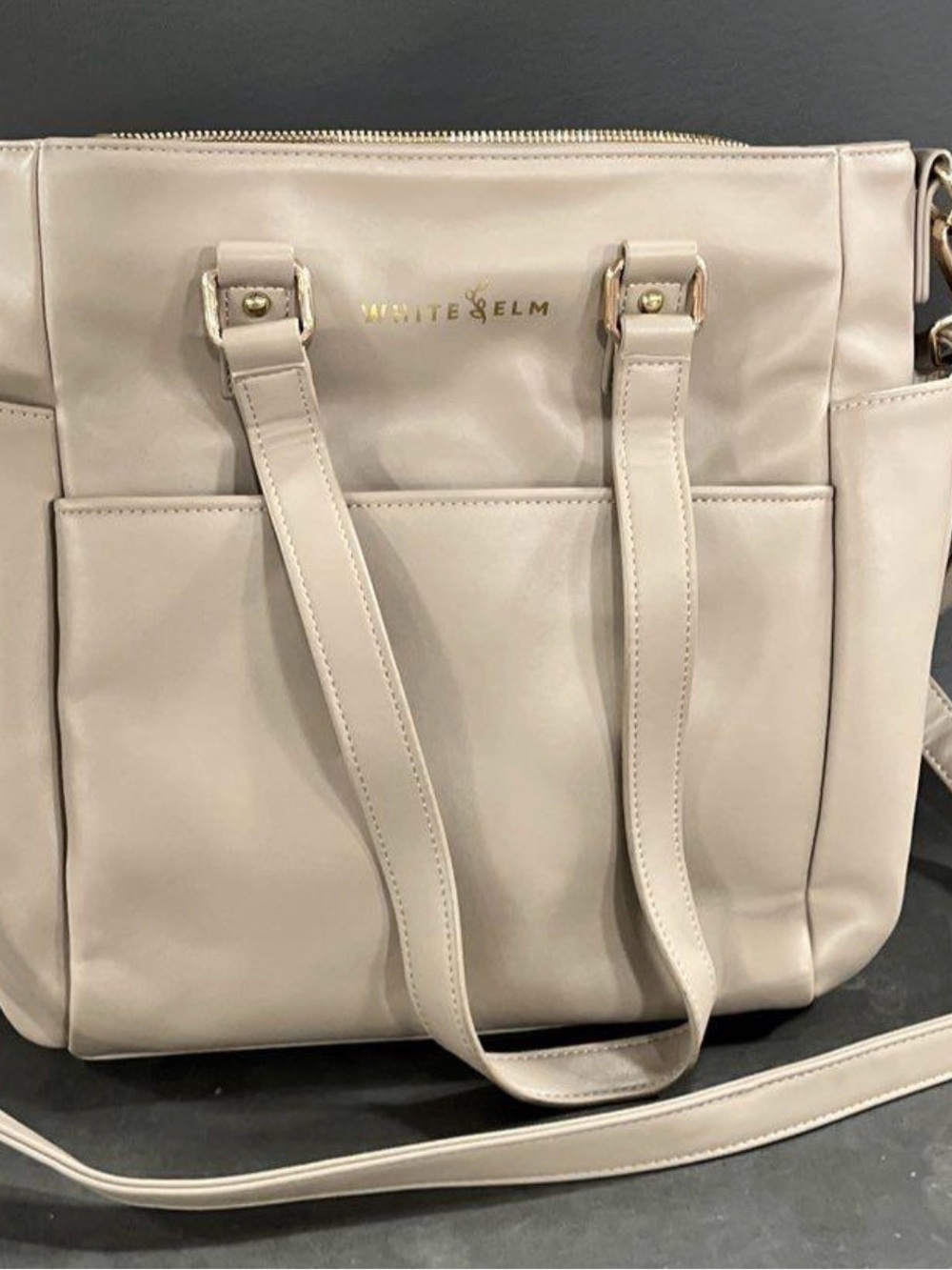 White Elm Taupe Carina Tote Bag from smoke free home